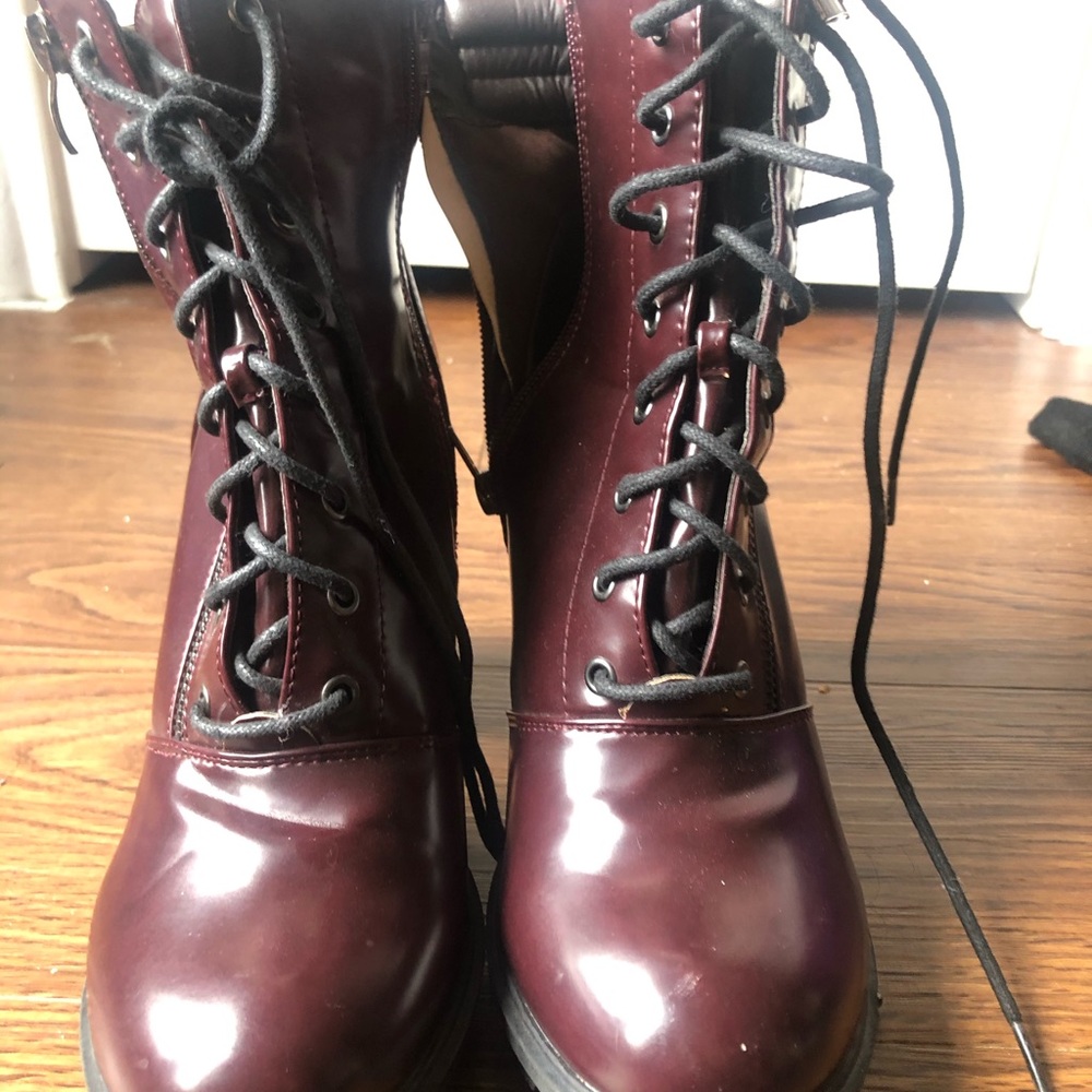 Just Fab Maroon Boots
